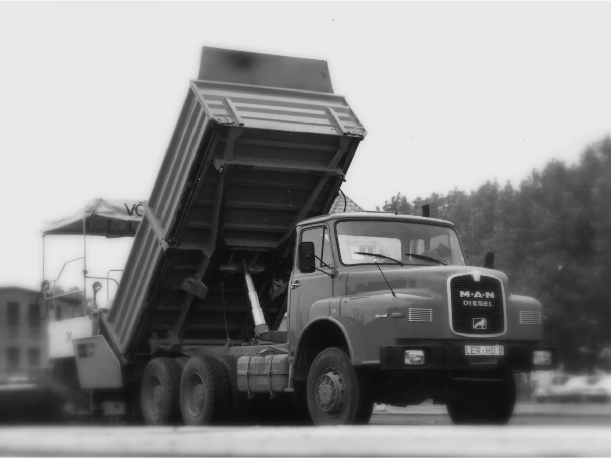 Altes Bild eines Diekmann-Transporters von 1963